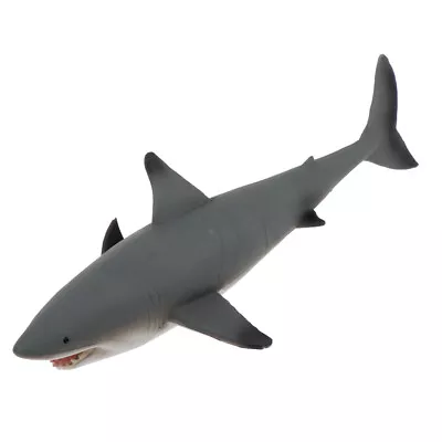 18cm Great White Shark Realistic Sea Animal Figure Solid Plastic Toy Model • $18.94