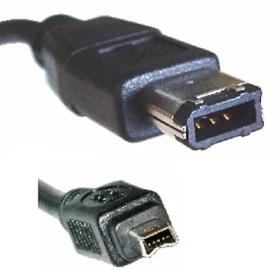£5.35 • Buy FireWire 6-4 DV Cable / Lead, IEEE-1394 , 4-pin To 6-pin, Male To Male (plugs)