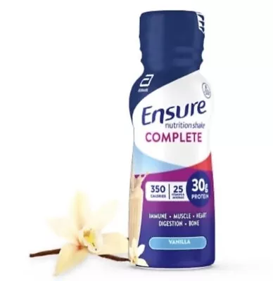 Ensure COMPLETE Nutrition Shake Vanilla 🍨 12 Count - 10 Fl Oz Bottles • $65