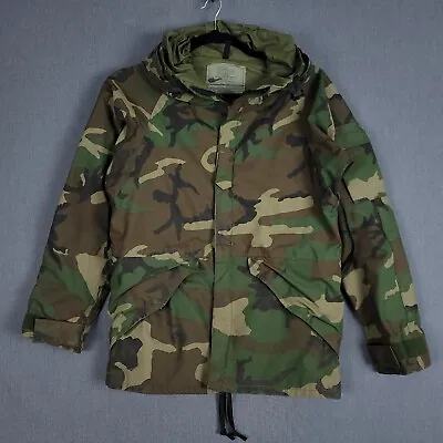 Equa Industries USGI Jacket Mens Small Camo Nylon Military Parka Cold Weather • $77.05