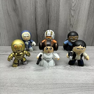 Star Wars Mighty Muggs Lot Of 6 C-3PO Princess Leia Han Solo 2008 LFL • $23.99