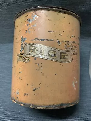 Vintage Rice Kitchen Canister - Metal • $15