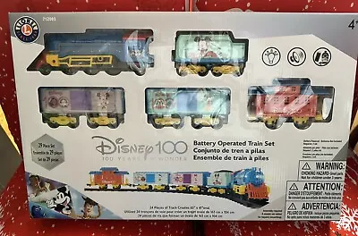 Lionel Disney 100 Battery Operated Train Set 712093 Years Of Wonder 29pcs New • $34.99