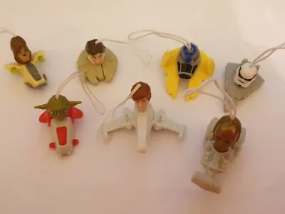 Star Wars Kinder Surprise Figure X 7 - Yoda C3PO Skywalker - Space Ships Heads • $19.95