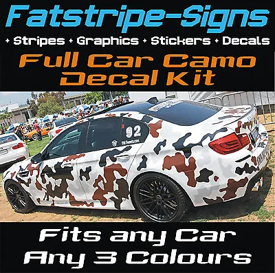 Full Car Camo Kit Graphics Stickers Decals Camouflage Bonnet Roof Vinyl Wrap • £99.99