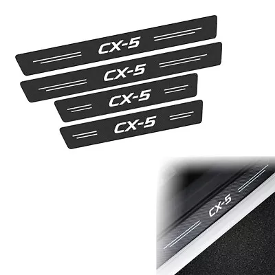 4x CX-5 Logo Car Door Sill Pedal Anti Scratch Cover Decal Stickers For Mazda CX5 • $14.24