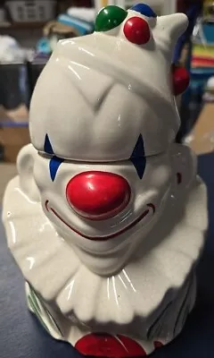 Vintage 1940’s McCoy Clown Ceramic Cookie Jar  • $40