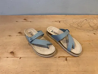 NWOT/B Mephisto Helen Sandal  Sky Blue Leather  Sz EU 38 / US 8 • $87.89