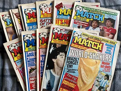 Match Weekly Football Magazines 1980s 1990s Including World Cup Euros Etc. • £3.49