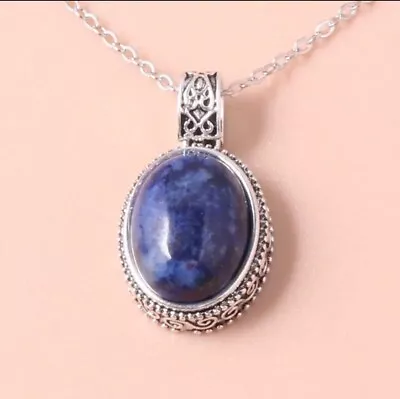 Vintage Lapis Lazuli Necklace (w/ FREE Intuitively-chosen Bonus Crystal) • $15.99