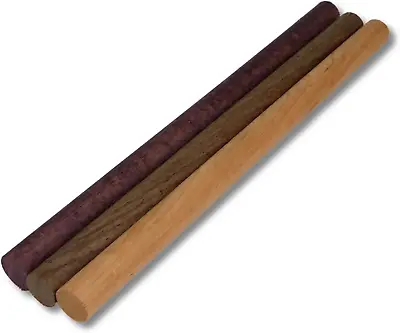 Wooden Dowel Rods - Walnut Purpleheart And Cherry In Each Pack - 3/4 X 12 Inch • $27.99