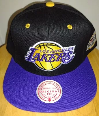 Los Angeles Lakers Snapback Mitchell & Ness Cap The Finals 2010 Logo Patch Hat • $57.44