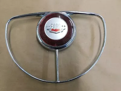 $129 • Buy OEM Ford 1949 1950 Steering Wheel Horn Ring Emblem Custom Customline