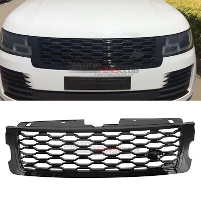 Front Grille Upper Grill Fit For Range Rover Vogue L405 2018-2022 Glossy Black • $115