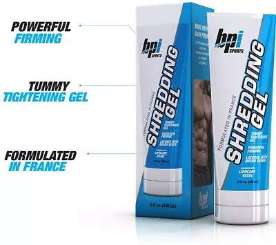 BPI Sports Shredding Gel Skin Firming Toning Muscle Definition 8 Oz (236ml) • $16.94