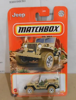 Matchbox  Mountain Series 1948 Willys Jeep In Tan #50/100 • $2.25