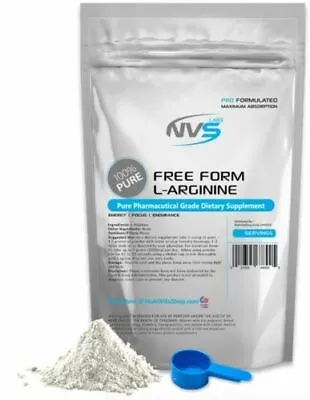 Nvs Labs 100% Pure L-arginine Free Form Pharmaceutical Usp Grade Usa On Nitric  • $26.95