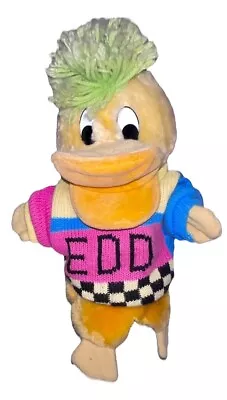 Vtg  Edd The Duck BBC Puppet 90’s Plush Toy Broom Cupboard Fathers Day Gift • £45