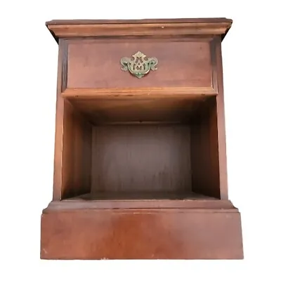 Mid Century Mahogany Bedside Table Cabinet Single Drawer With Storage Space  • £74.99