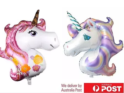 $4.26 • Buy Huge Unicorn Foil Balloon Kids Birthday Party Decor Baby Shower Party Supplies