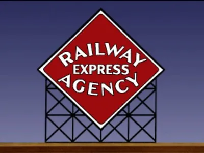 Miller Engineering Light Works USA 0071 Railway Express REA Billboard O S & HO • $43.75