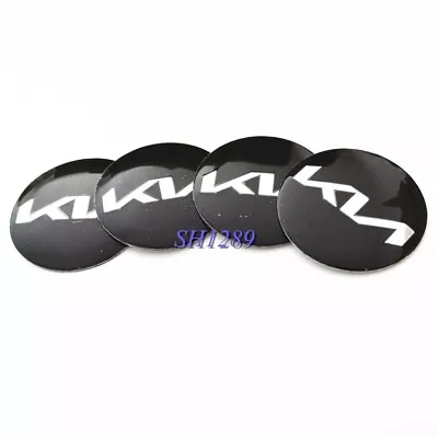 4X 2.2'' KN Car Wheel Center Rim Hub Cap Sticker BLACK CHROME For K3 K5 KN 56mm • $10.95