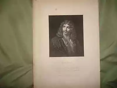 Antique Moliere French Theater Comedy Playwright Print • $7.99