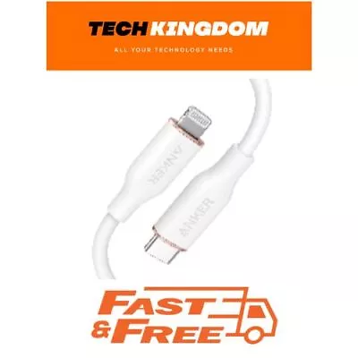$58.50 • Buy ANKER PowerLine Soft USB-C To Lightning 1.8 Metre - White