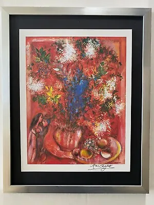 Marc Chagall | Original Vintage 1975 | Signed Print | Mounted In 11x14 Board • $99