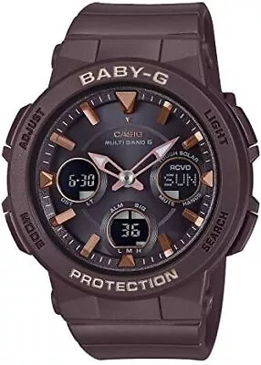 Casio Watch Baby-G Radio Solar BGA-2510-5AJF Women Brown Shock Resistant Japan • $245.03