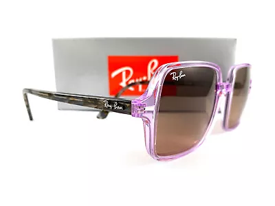 RAY-BAN Sunglasses RB1973 Square II Violet Brown 1284/43 Authentic New • $99