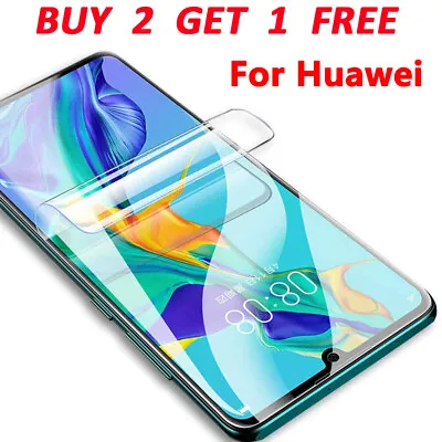 Spyproof Hydrogel Film Full Cover Anti-Fingerprint For Huawei P60 Pro P20 P40 • $2.07