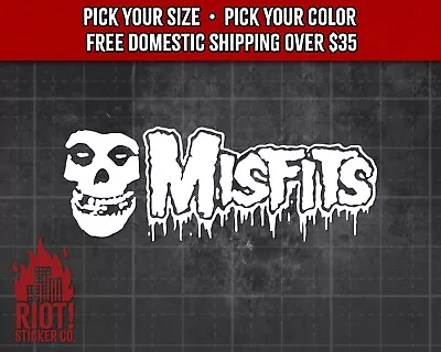 Misfits Logo Decal For Car Band Logo Sticker For Laptop Punk Rock • $13.99