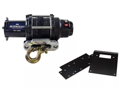 Viper 50 Ft Winch 3000 Lb Black W/ Mount For Honda Foreman Rubicon 500 2002-04 • $209.98