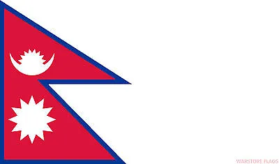 £4 • Buy NEPAL 18  X 12  FLAG Suitable For Boats Caravans Treehouses Flags