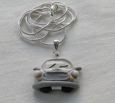 Handmade Unusual Fimo Clay ~ Mini Car Pendant Charm Chain Necklace • £4.25