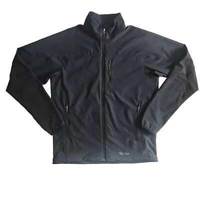 MARMOT M3 Soft Shell Tempo Jacket Men’s Lrg Black Full Zip Stretch  MARS Petcare • $29.99