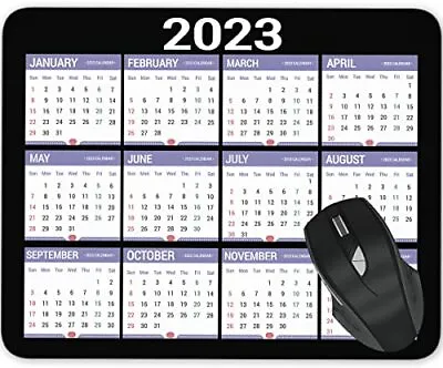 2023 Mouse Pad CalendarComputer Mouse Pads Calendars Non-Slip Rubber Desk Mat... • $11.77