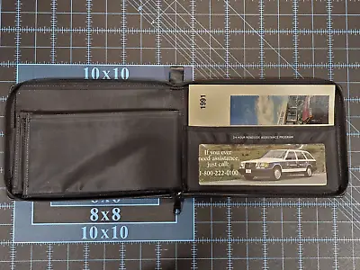 OEM Mercedes W126 300SE 1991-1992 US Owner's Manuals Set & Zipper Leather • $69