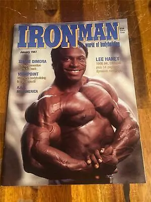 IRONMAN Bodybuilding Muscle Fitness Magazine Mr Olympia LEE HANEY 1-87 • $6.49