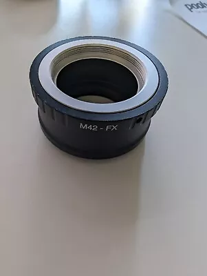 M42-FX M42 Lens To For Fujifilm X Mount Fuji X-Pro1 X-M1 X-E1 X-E2 Adapter Lo KP • $19.95