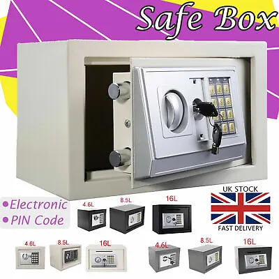 £23.60 • Buy 16l 8.5l 4.6l Digital Steel Safe Electronic Security Home Office Safety Safe Box