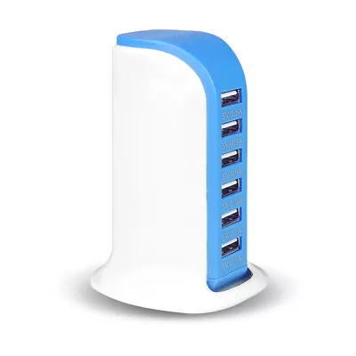 Multi 6 / 5 USB Port Charger Rapid Tower Charging Station Power Adapter 30W /20W • $12.92