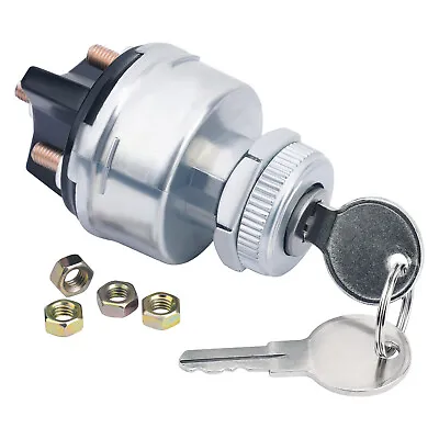 12V Universal Ignition Switch 2 Keys 4 Position On Off Start ACC For Car Tractor • $11.59