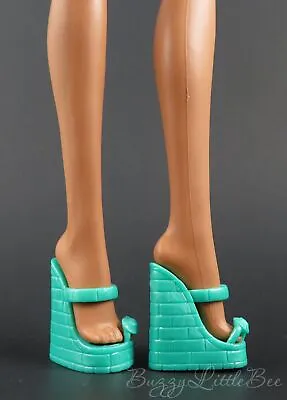 Monster High Doll Cleo De Nile Gloom Beach Turquoise Wedge Sandals Shoes • $8.24