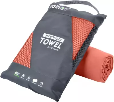 Rainleaf Microfiber Towel Perfect Travel & Sports &Camping Towel.Fast Drying - S • $17.32