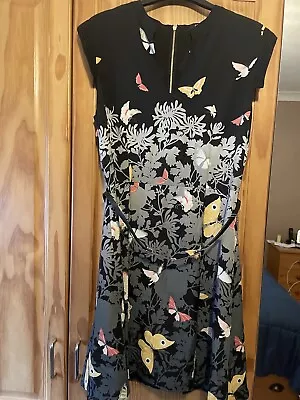 BNWOT Oasis Butterfly Dress 14 • £5