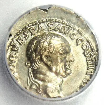 Roman Vespasian Ephesus Ionia AR Drachm Silver Coin 71 AD - Certified ICG AU50 • $578.60