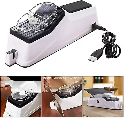 Electric Knife Sharpener Professional Kitchen Sharpening Stone Grinder Knives • $8.99