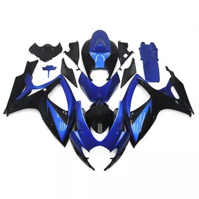 Plastics Fairings Kits For Suzuki GSXR600 2006 2007 GSXR750 Black Blue Cowling • $439.95